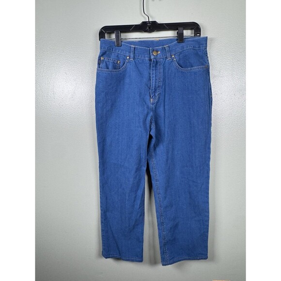 Lauren Jeans Co Ralph Lauren‎ Vtg Lightweight Cropped Denim Size 8 - Picture 1 of 11